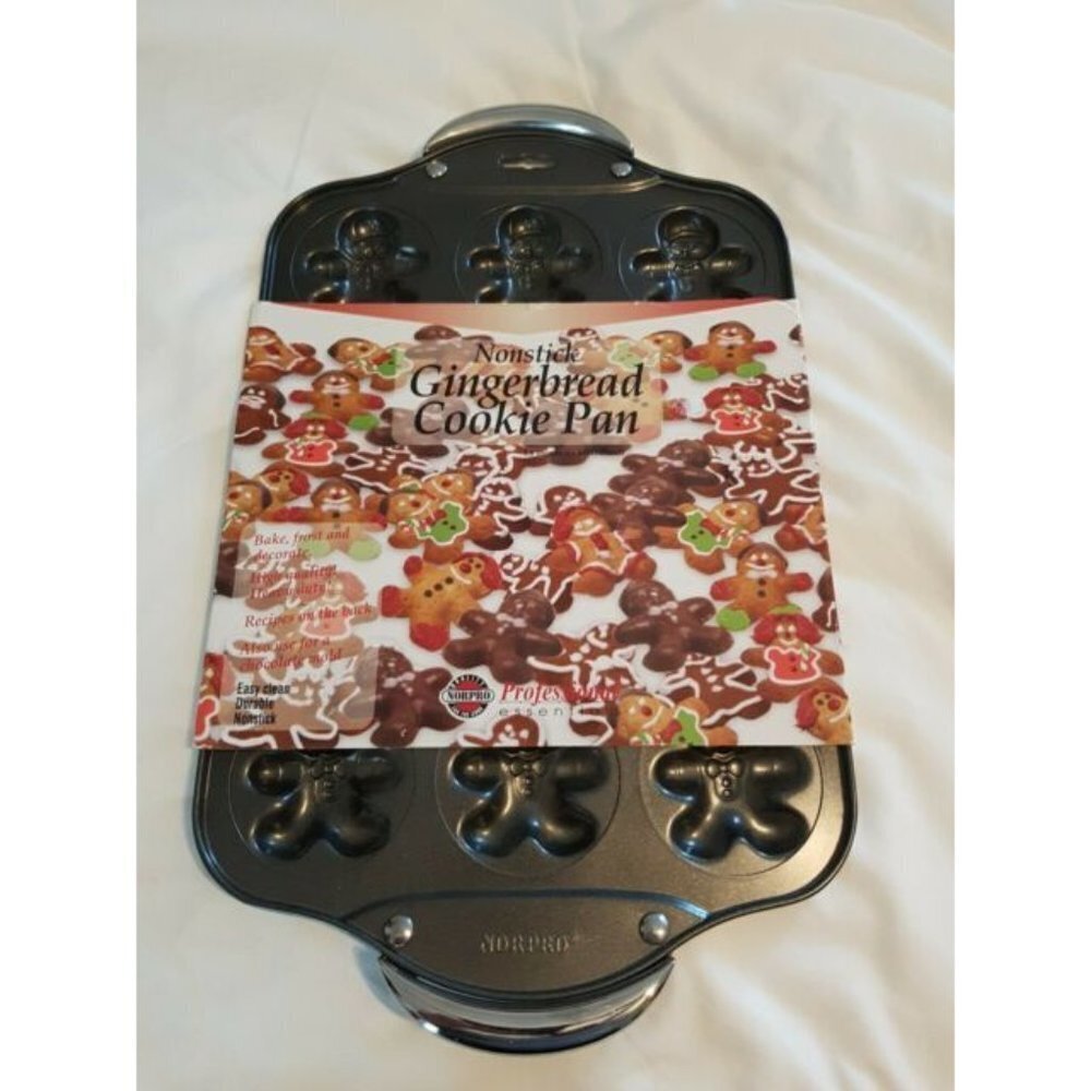 Gingerbread Cookie Molded pan Norpro Gingerbread nonstick